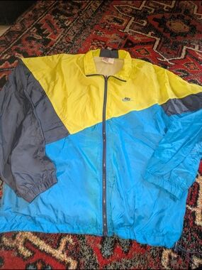 Nike Men’s Colorblock Windbreaker Jacket - Yellow/Blue/Gray